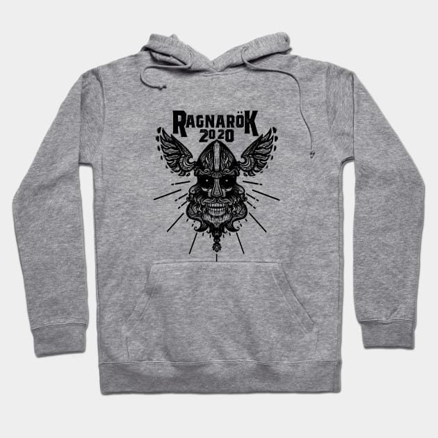 Ragnarok 2020 Hoodie by Jack Calvin Wolfe Illustrations